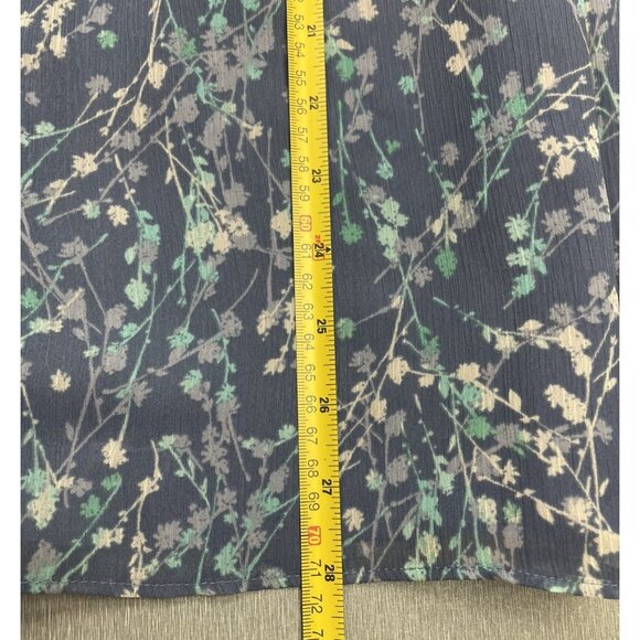 Lauren Conrad Dress Women's Size 12 Blue Floral Sleeveless Ruffle Short Sundress - Picture 7 of 16